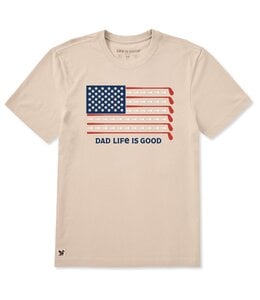 Life Is Good Men's Dad Life is Good Golf Flag Short Sleeve Crusher Tee 160902