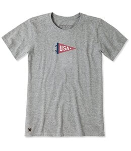 Life Is Good Women's USA Pennant Short Sleeve Tee 161123