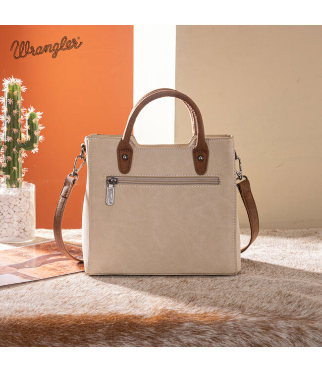 Wrangler Braided Whipstitch Top Handle Small Tote/Crossbody WG217-889