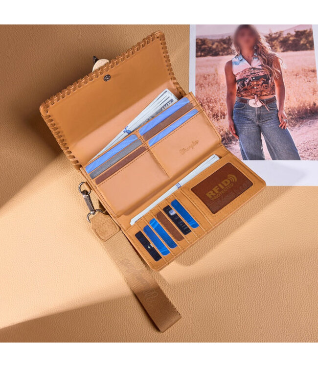 Wrangler Western Buckle RFID Wallet WG454-W018