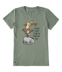 Life Is Good Women's Lift Each Other Up Winnie And Friends Short-Sleeve Crusher Tee 184349