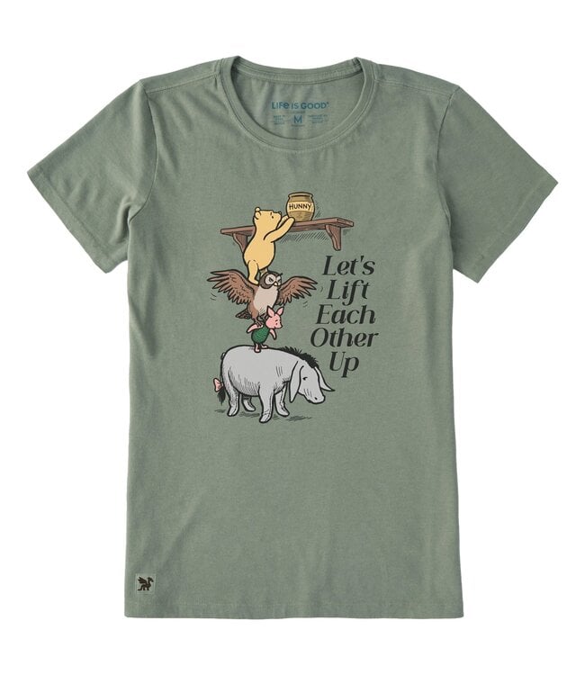 Life Is Good Women's Lift Each Other Up Winnie And Friends Short-Sleeve Crusher Tee 184349