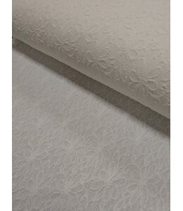 YD 145473 Jacquard Flower Solid Knit EK 60013 Snow White #3