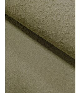 YD 145472 Jacquard Flower Solid Knit EK 60013 Sage 1