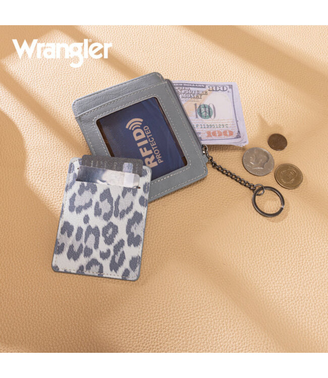 Wrangler Small Card Case Wallet Key Chain/Detachable Card Holder WG366-W118