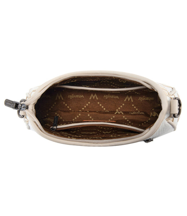 Wrangler Aztec Studded Denim Shoulder Bag With Mini Pouch WG435-8182