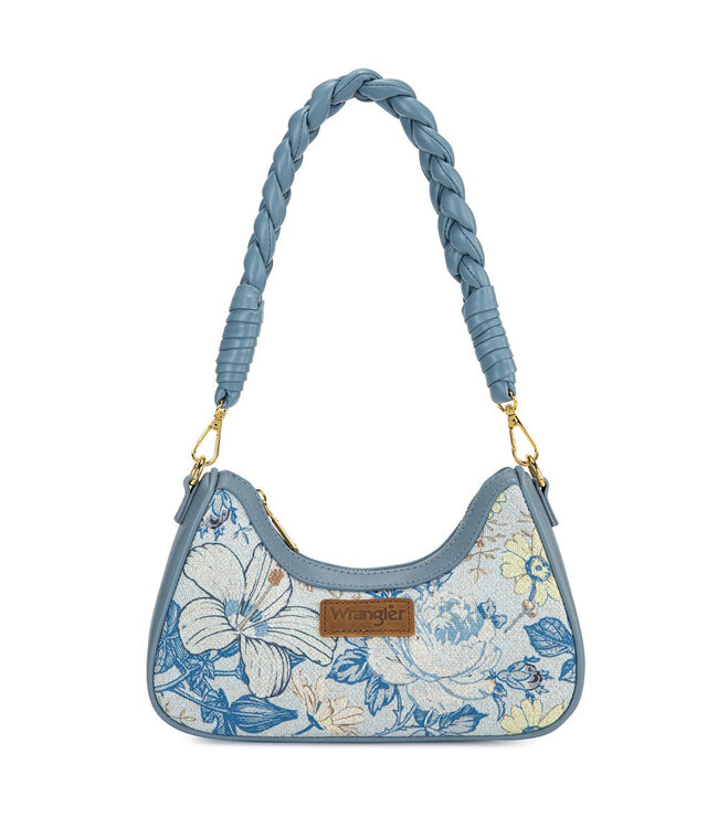 Wrangler Floral Print Braided Hobo Bag WG438-818