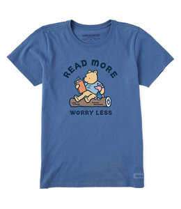 Life Is Good Women's Winnie Read More Worry Less Short-Sleeve Crusher Tee 107847