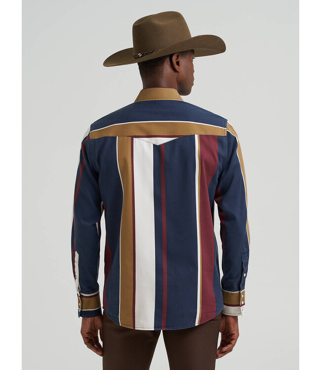 Wrangler Men's Vintage Inspired Brushpopper Western Snap Workshirt 112381998