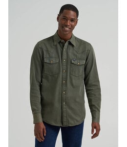 Wrangler Men's Wrangler Colorwash Denim Western Snap Shirt 112381633
