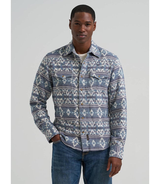 Wrangler Men's Wrangler Retro Premium Western Snap Jacquard Shirt 112381528
