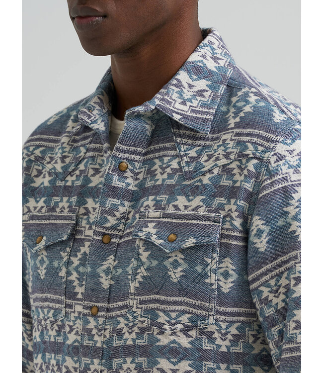 Wrangler Men's Wrangler Retro Premium Western Snap Jacquard Shirt 112381528
