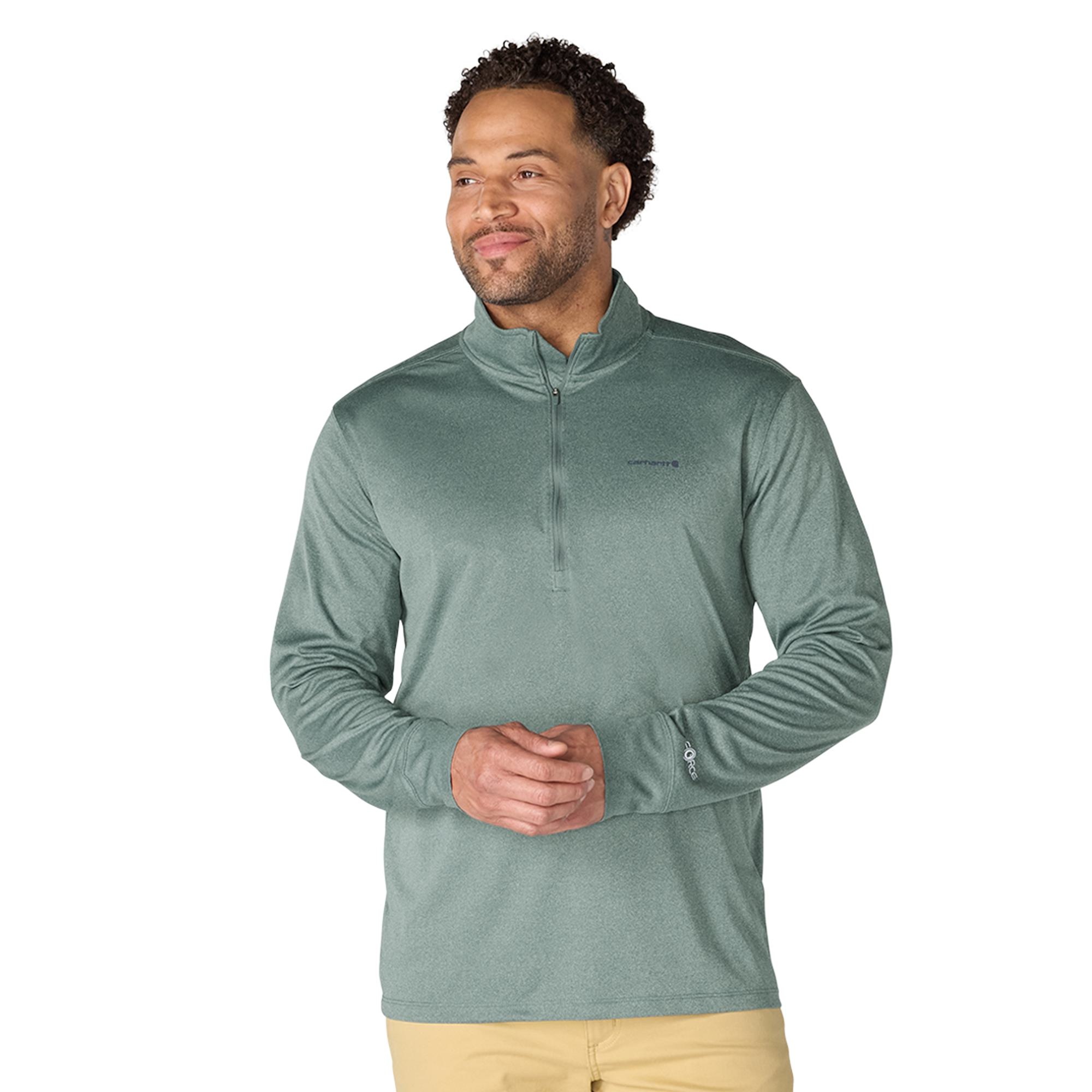 Saru Carhartt Men's Force Sun Defender Relaxed Half-Zip - Traditions