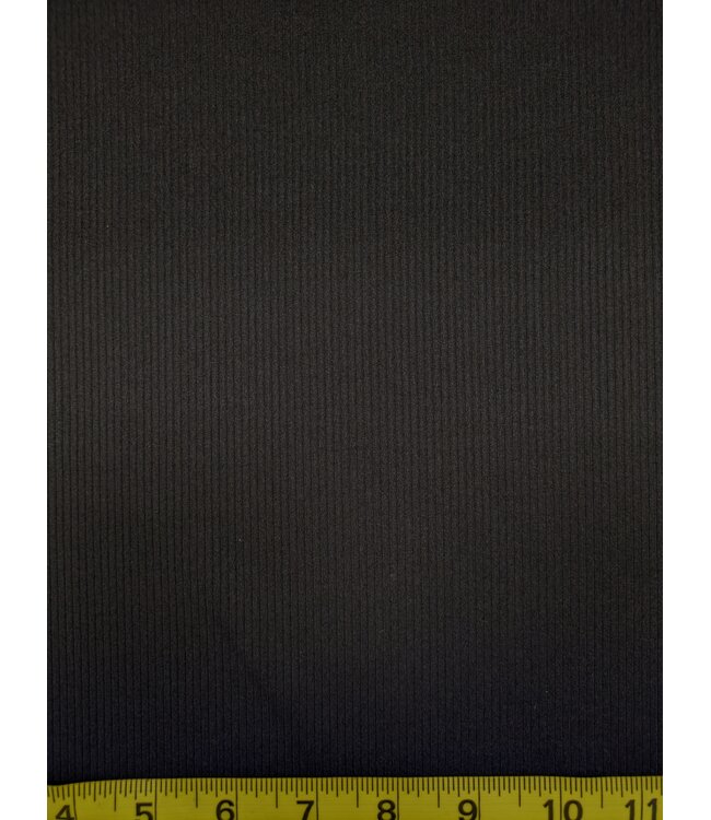 YD 12003171 322510 BK Poly /Spandex  Mini Rib Solid 15/F6