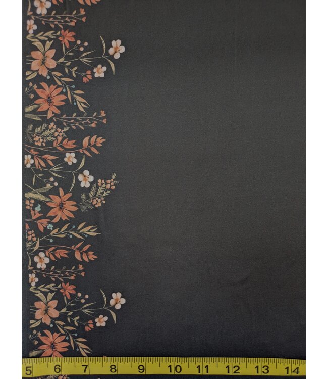 YD 12006091  572624 - BK Poly/ Spandex DBL Brushed Border Print  F6