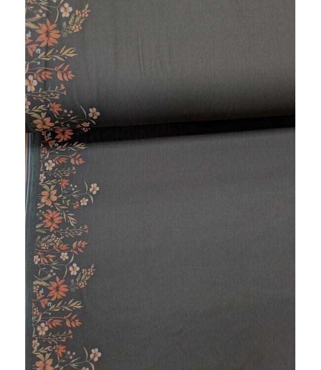 YD 12006091  572624 - BK Poly/ Spandex DBL Brushed Border Print  F6