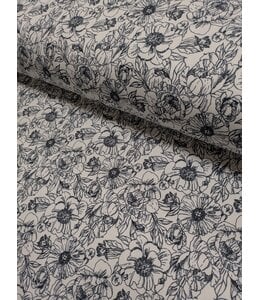 * Exclusive Design* YD FT202605150  Floral Line Art Athletic Knit