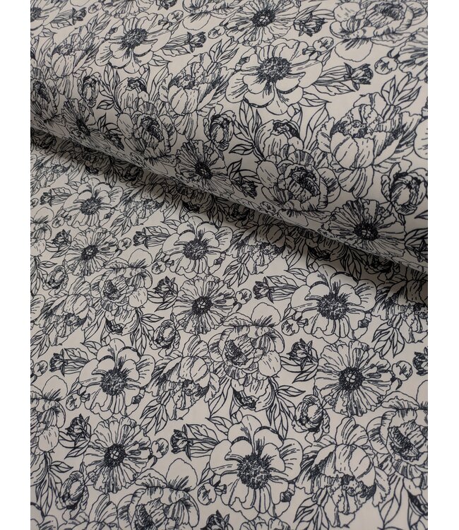 * Exclusive Design* YD FT202605150  Floral Line Art Athletic Knit