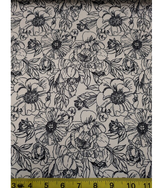 * Exclusive Design* YD FT202605150  Floral Line Art Athletic Knit