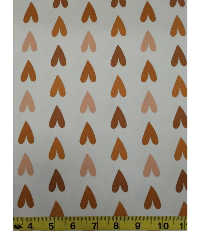 * Exclusive Design* YD FT202605139 Autumn Hearts Single Brushed Poly