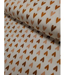 * Exclusive Design* YD FT202605139 Autumn Hearts Single Brushed Poly