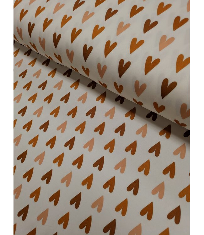 * Exclusive Design* YD FT202605139 Autumn Hearts Single Brushed Poly