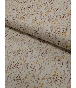 * Exclusive Design* YD FT202605239 Purple/Gold Wildflower Slubbed Rayon