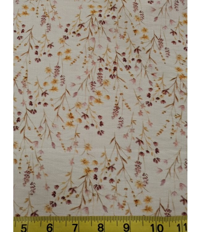 * Exclusive Design* YD FT202605239 Purple/Gold Wildflower Slubbed Rayon