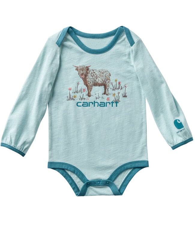 Carhartt Girl's Long-Sleeve Cow Bodysuit CA7229