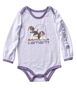 Carhartt Girl's Long-Sleeve Puppies Bodysuit CA7227