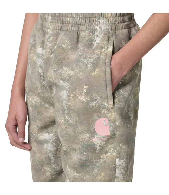 Carhartt Girl's Fleece Logo Faded Camo Sweatpant CK9502