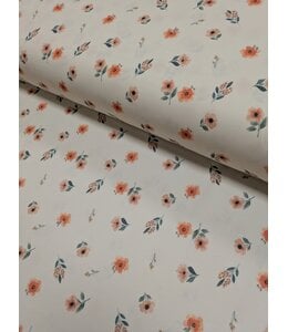 * Exclusive Design* YD FT202605240 Orange Sherbet Linen Look Poly