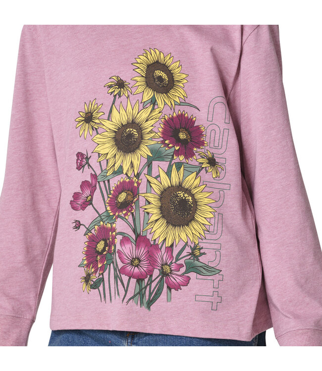 Carhartt Girl's Long-Sleeve Floral T-Shirt CA7218