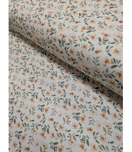 * Exclusive Design* YD FT202605183 Autumn Flowers Narrow Rib Knit