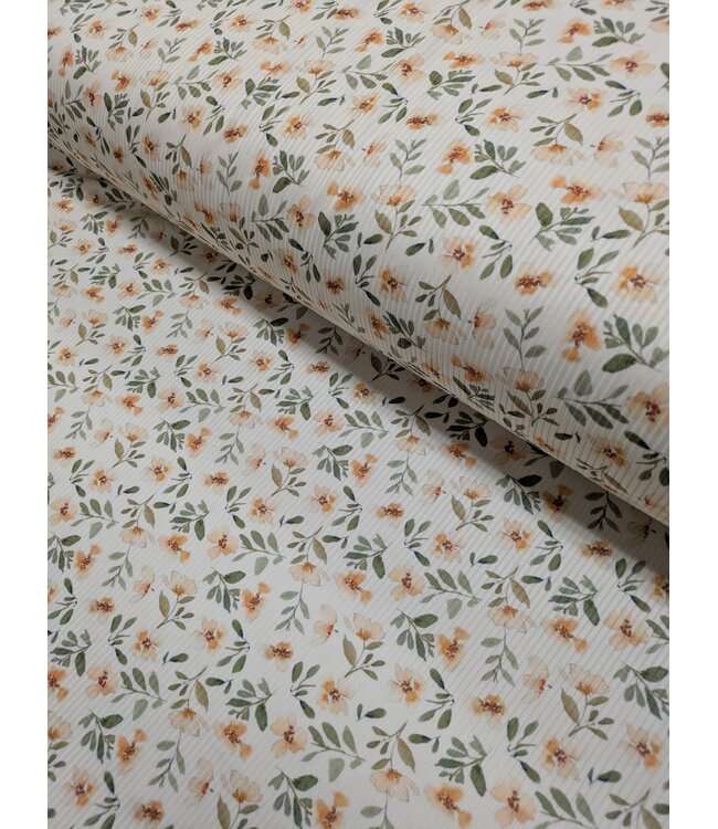 * Exclusive Design* YD FT202605183 Autumn Flowers Narrow Rib Knit