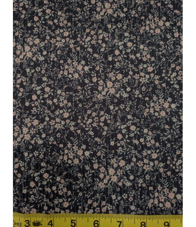 * Exclusive Design* YD FT202605185-1 Floral Profusion II Narrow Rib Knit