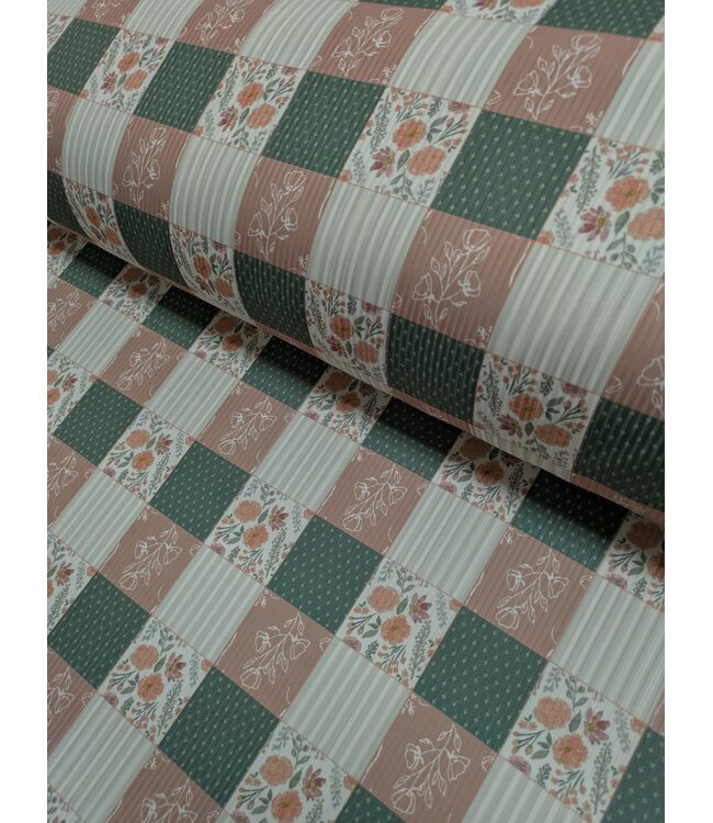 * Exclusive Design* YD FT202605518 Patchwork Narrow Rib Knit