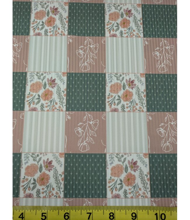 * Exclusive Design* YD FT202605518 Patchwork Narrow Rib Knit
