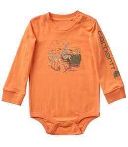 Carhartt Boy's Long-Sleeve Deer Bodysuit CA6856