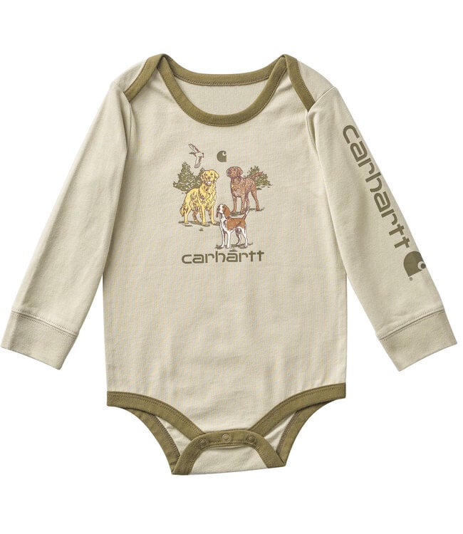 Carhartt Boy's Long-Sleeve Dog Bodysuit CA6853
