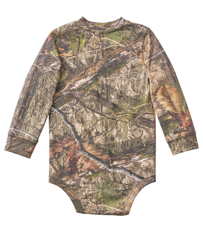 Carhartt Boy's Long-Sleeve Camo Pocket Bodysuit CA6863