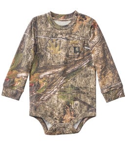 Carhartt Boy's Long-Sleeve Camo Pocket Bodysuit CA6863