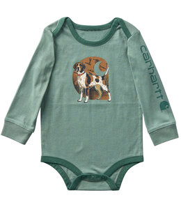 Carhartt Boy's Long-Sleeve Dog Bodysuit CA6855