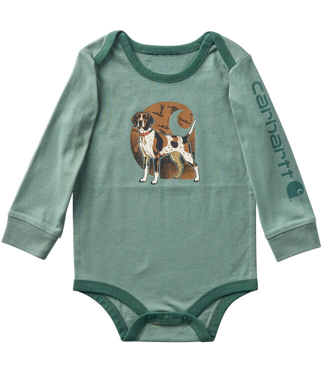 Carhartt Boy's Long-Sleeve Dog Bodysuit CA6855