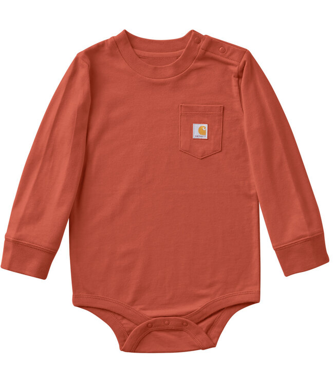 Carhartt Kid's Long-Sleeve Pocket Bodysuit CA5026