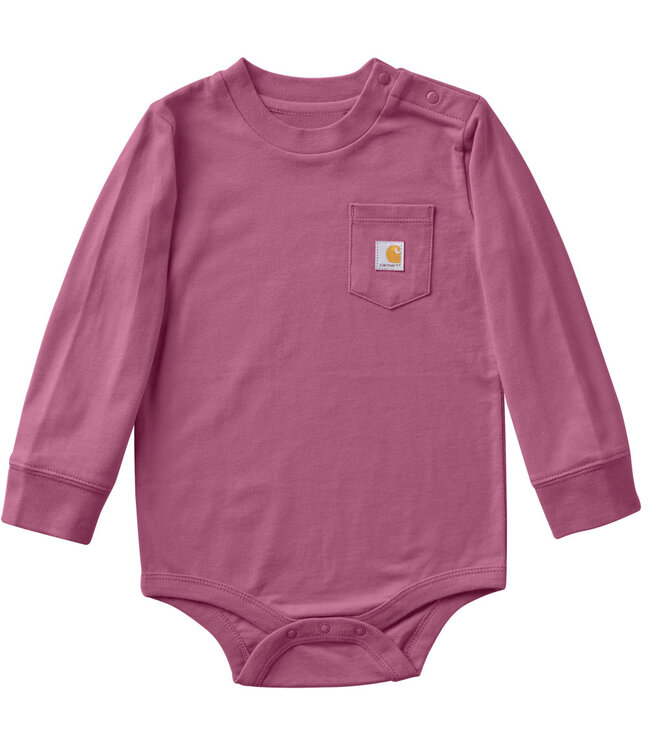 Carhartt Kid's Long-Sleeve Pocket Bodysuit CA5026