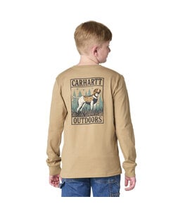 Carhartt Boy's Long-Sleeve Duck Dog Pocket T-Shirt CA6907