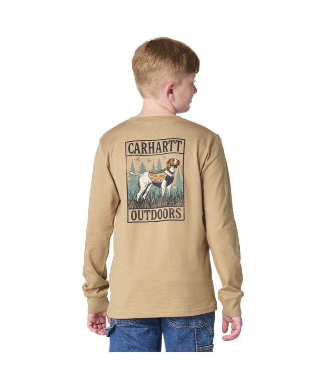 Carhartt Boy's Long-Sleeve Duck Dog Pocket T-Shirt CA6907