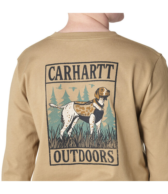 Carhartt Boy's Long-Sleeve Duck Dog Pocket T-Shirt CA6907