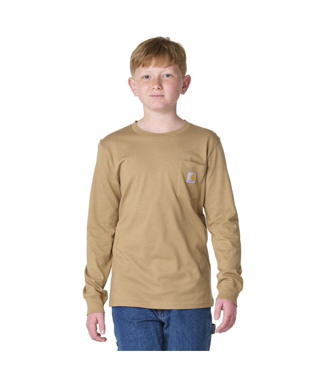 Carhartt Boy's Long-Sleeve Duck Dog Pocket T-Shirt CA6907